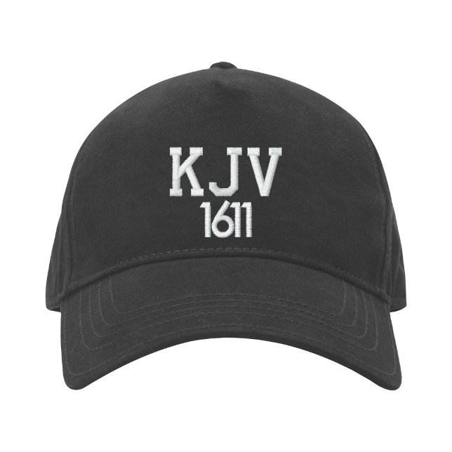 KJV 1611 Black and White Baseball Hat (Creator Uploaded)