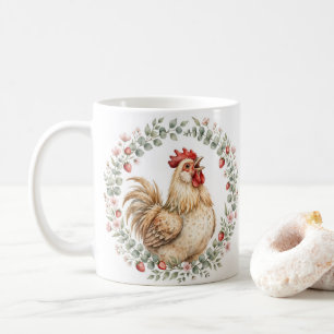 KJV Bible-Rooster Sunrise Coffee Mug