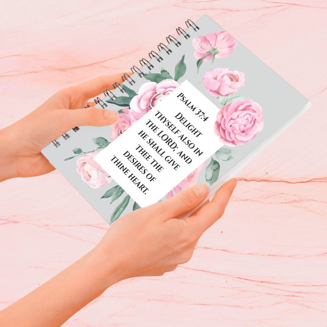 KJV Psalm Pink Peony Woman's Devotional Journal (KJV Psalm Pink Peony Woman's Devotional Journal Notebook)