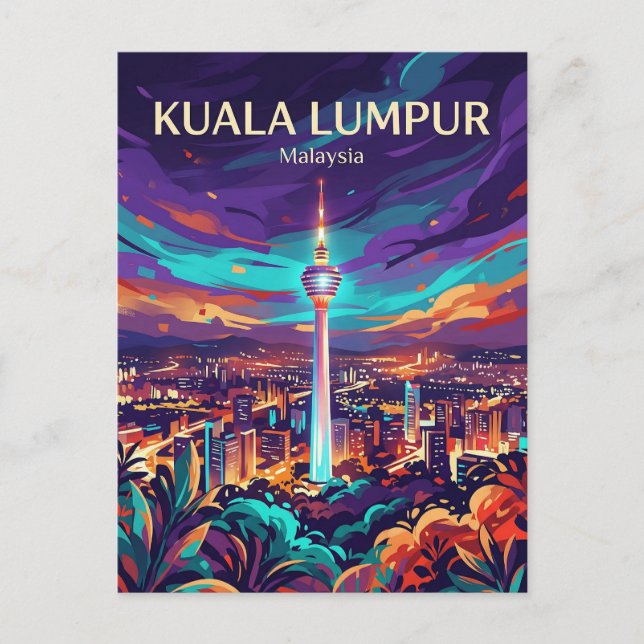 KL Tower Malaysia Postcard (Front)