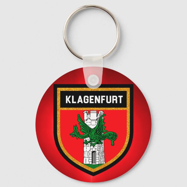 Klagenfurt Flag Key Ring (Front)
