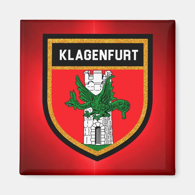 Klagenfurt Flag Magnet (Front)
