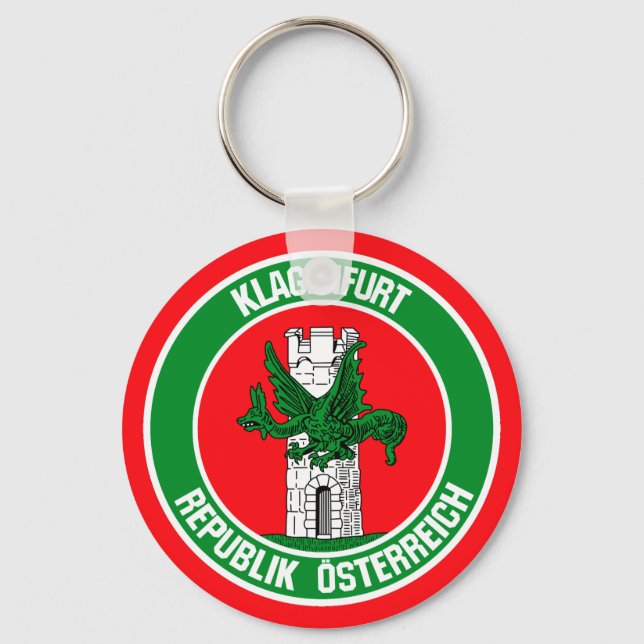 Klagenfurt Round Emblem Key Ring (Front)