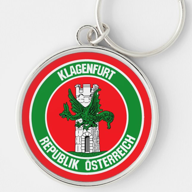 Klagenfurt Round Emblem Key Ring (Front)