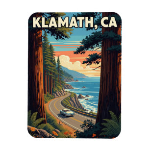 Klamath California Travel Magnet