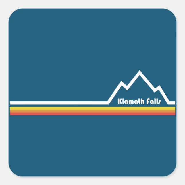Klamath Falls Oregon Square Sticker (Front)