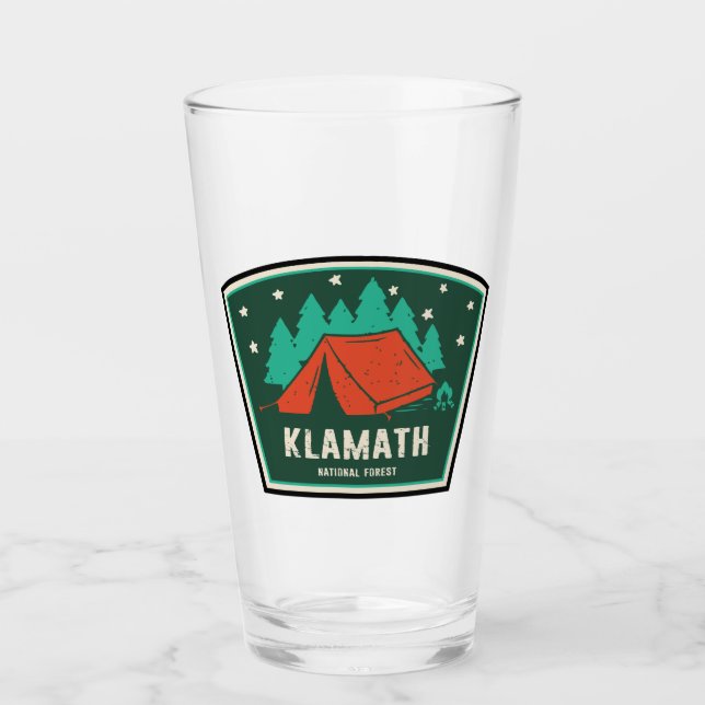 Klamath National Forest Camping Glass (Front)