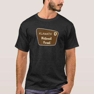 Klamath National Forest Sign Retro T-Shirt