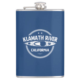 Klamath River, California Hip Flask
