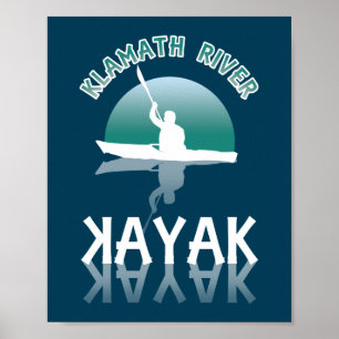 Klamath River California - Kayak Poster