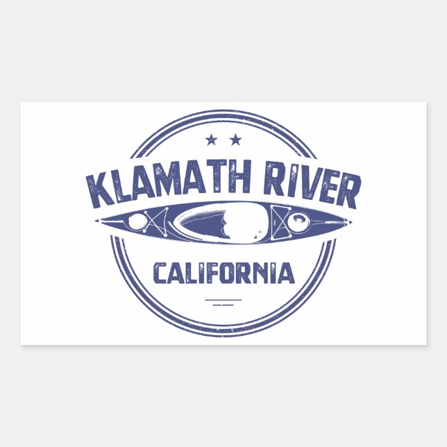 Klamath River, California Rectangular Sticker (Front)