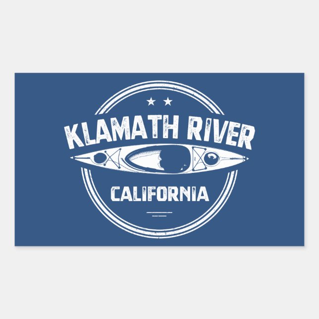 Klamath River, California Rectangular Sticker (Front)