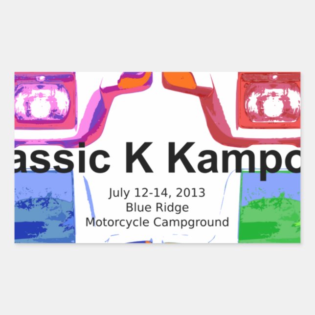 Klassic K kampout VI 2013 Rectangular Sticker (Front)