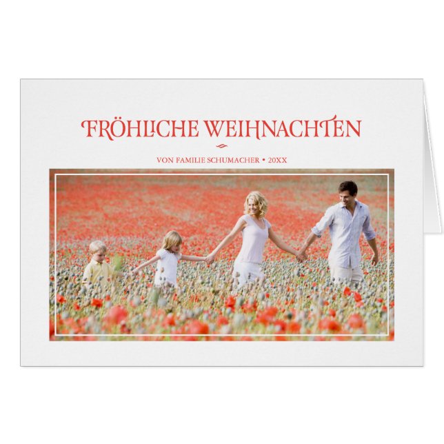 Klassische Feiertags-Gruß (Front Horizontal)