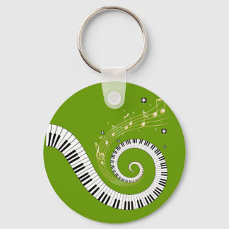 klassische Klavierspirale Key Ring