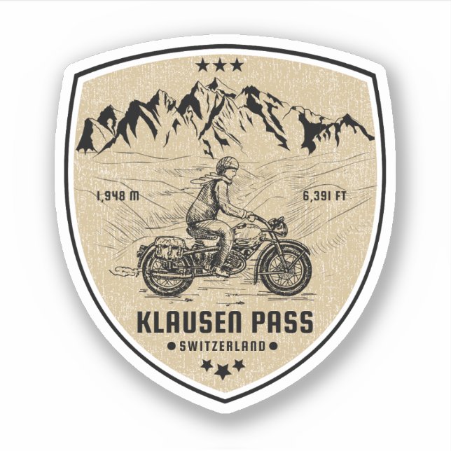 Klausen Pass swiss–alps motorcycle tour (Front)