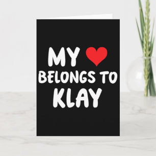 Klay - My Heart Belongs To Klay - Love Card