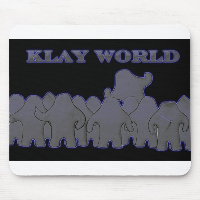 Klay World Black Glow MousPad Mouse Pad (Front)