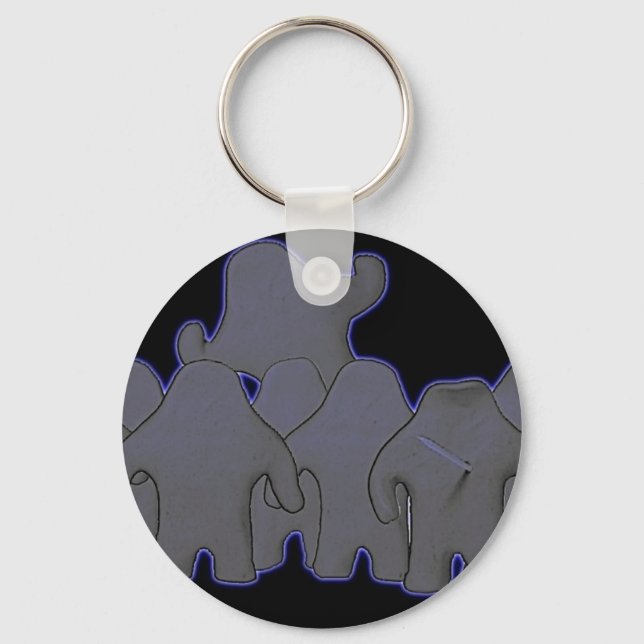 Klay World Dark Glowing Keychain (Front)
