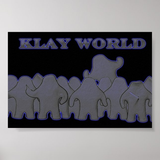Klay World Poster Black Glow (Front)