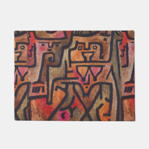 Klee Abstract Forest Expressionist Modern Art Doormat