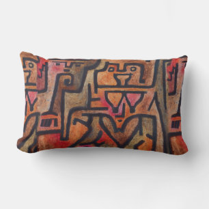 Klee Abstract Forest Expressionist Modern Art Lumbar Cushion