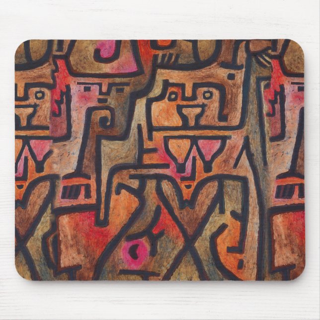 Klee Abstract Forest Expressionist Modern Art Mouse Pad (Front)