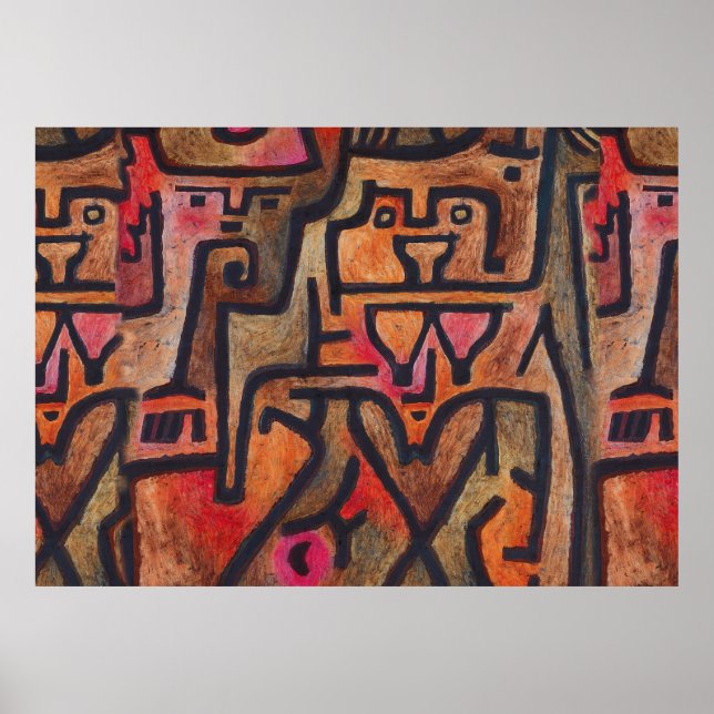 Klee Abstract Forest Expressionist Modern Art Poster (Front)