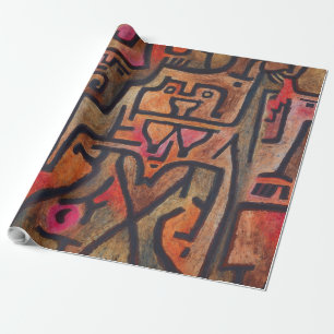 Klee Abstract Forest Expressionist Modern Art Wrapping Paper
