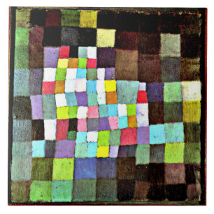 Klee - Abstraction with Reference... Ceramic Tile