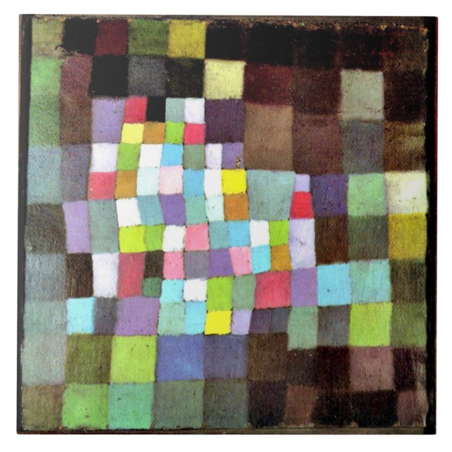 Klee  Abstraction with Reference...Tree Ceramic Tile (Front)