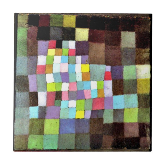 Klee - Abstraction with Reference...Tree Ceramic Tile (Front)