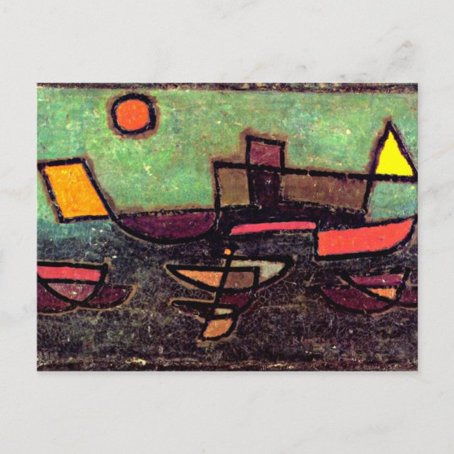 Klee - Afbahrender Dampfer Postcard (Front)