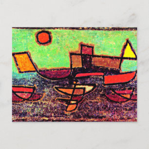 Klee - Afbahrender Dampfer Postcard
