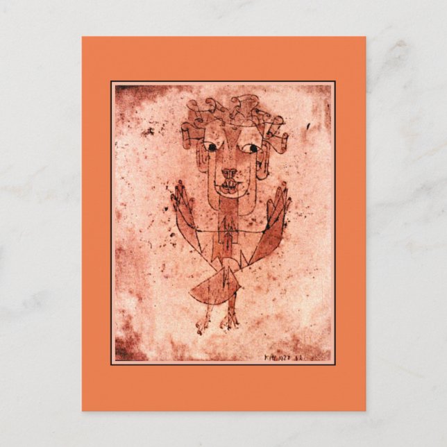 Klee - Angelus Novus (New Angel) Postcard (Front)