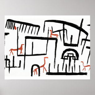 Klee - Animals in an Enclosure Poster