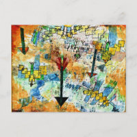Klee - Birds Swooping Down and Arrows