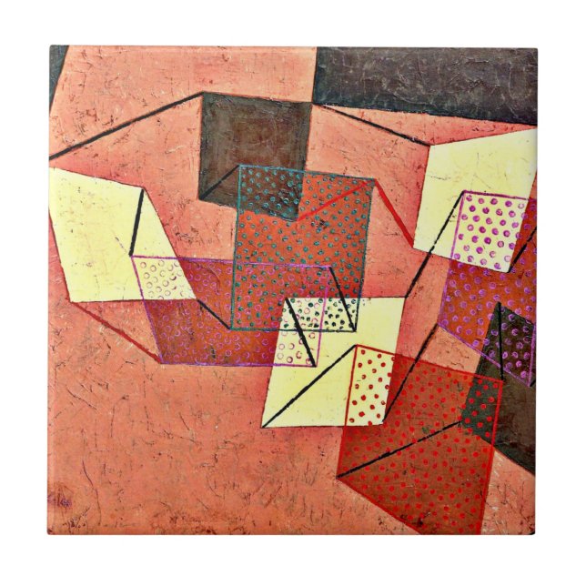 Klee - Braced Surfaces (1930) Ceramic Tile (Front)