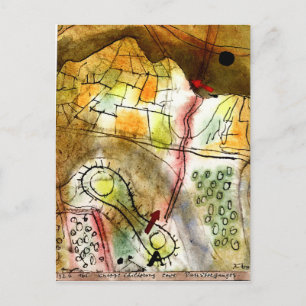 Klee - Brief Description of a Mountain Pass Postcard