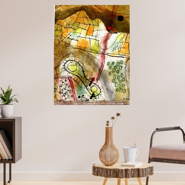 Klee - Brief Description of a Mountain Pass Poster (Living Room 3)