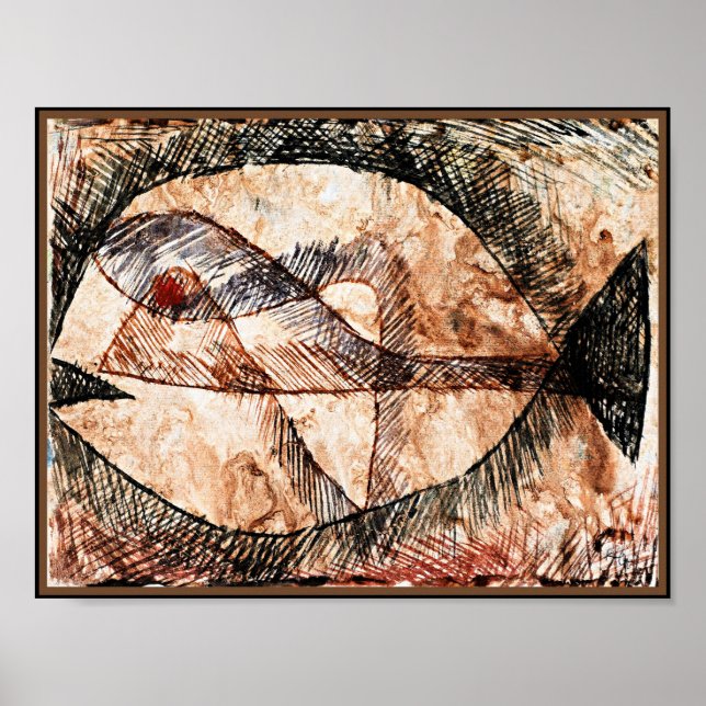 Klee - C.-C.=Fisch, abstract art Poster (Front)