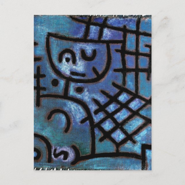 Klee - Captive, abstract art, Postcard (Front)
