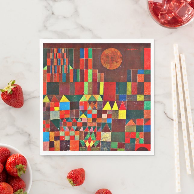 Klee - Castle and Sun Napkin (Insitu)