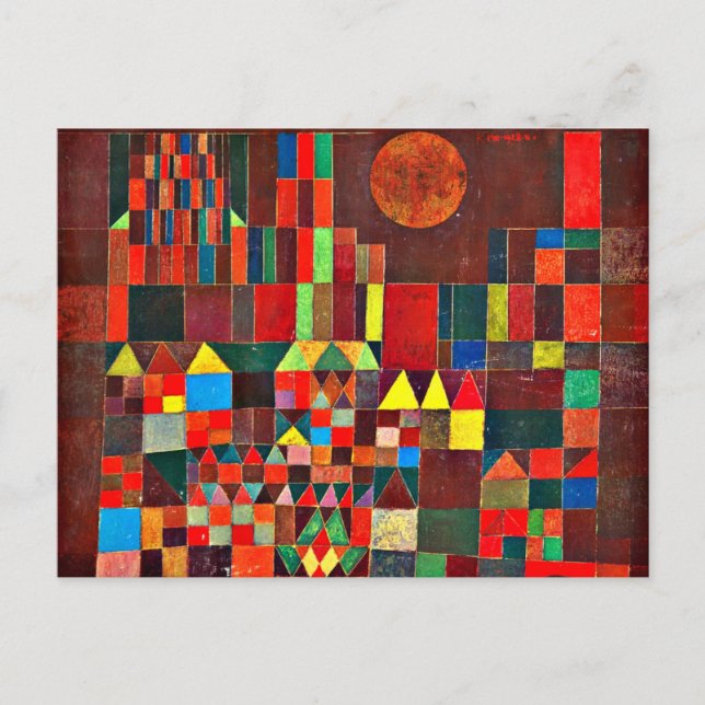 Klee - Castle and Sun Postcard (Front)