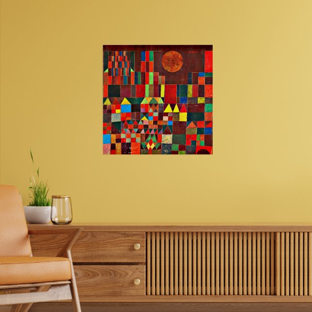 Klee - Castle and Sun Poster (Living Room 2)