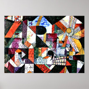 Klee - City of R; Paul Klee artwork Poster
