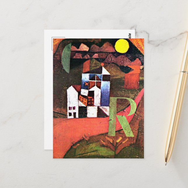 Klee - City of R Postcard (Front/Back In Situ)