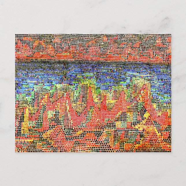 Klee - Cliffs by the Sea Postcard (Front)