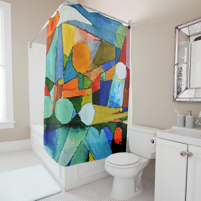Klee - Colour-Shapes Shower Curtain (In Situ)
