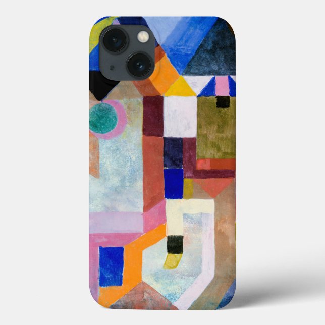 Klee - Colourful Architecture, famous artwork, Ott Case-Mate iPhone Case (Back)